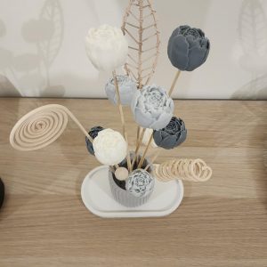 Composition florale en savon