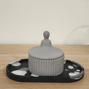 Plateau ovale en Jesmonite