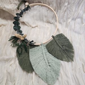 Suspension en macramé